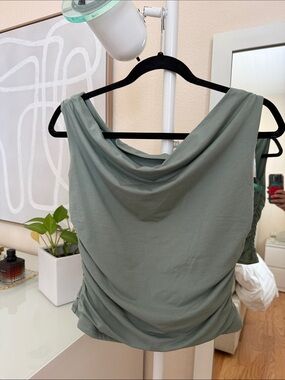 Abercrombie & Fitch Sage Green Cowl Neck Womens Camisole